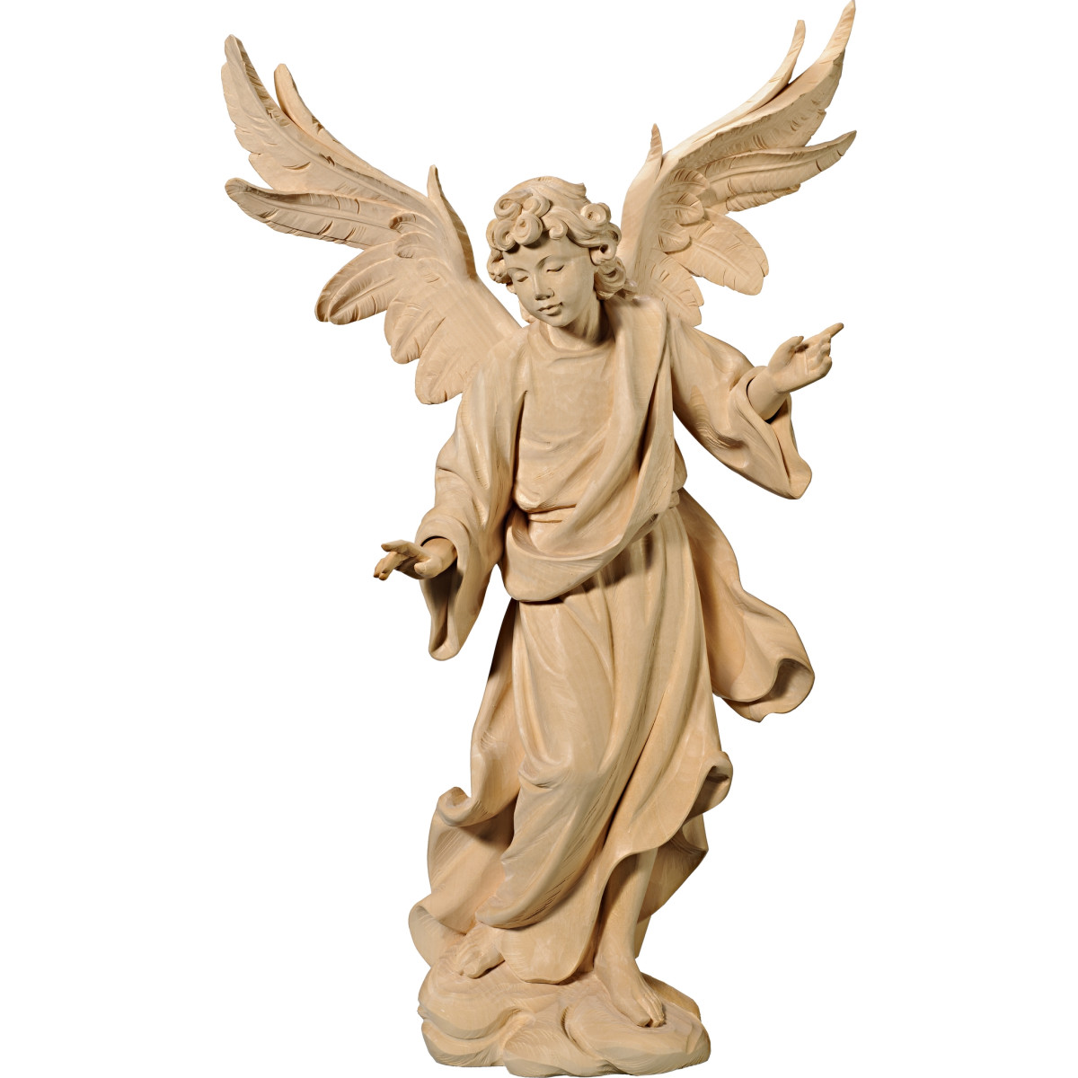 Ángel de la anunciación sobre la nube